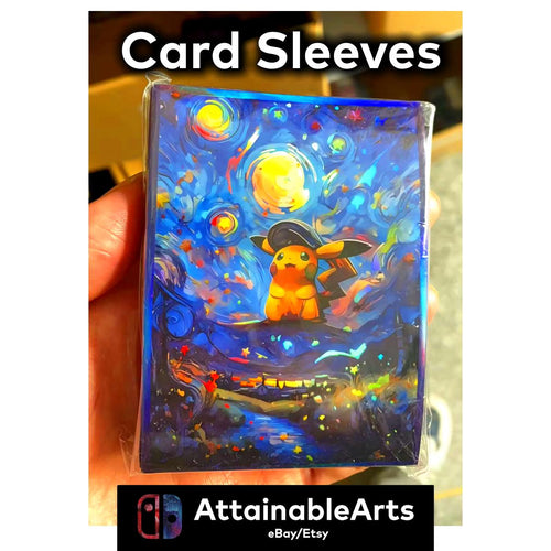 Card Sleeves - 60x Pokemon TCG Card Sleeves | Card Sleeves for Yu-Gi-Oh, Magic the Gathering, Pokemon | 66x91mm
