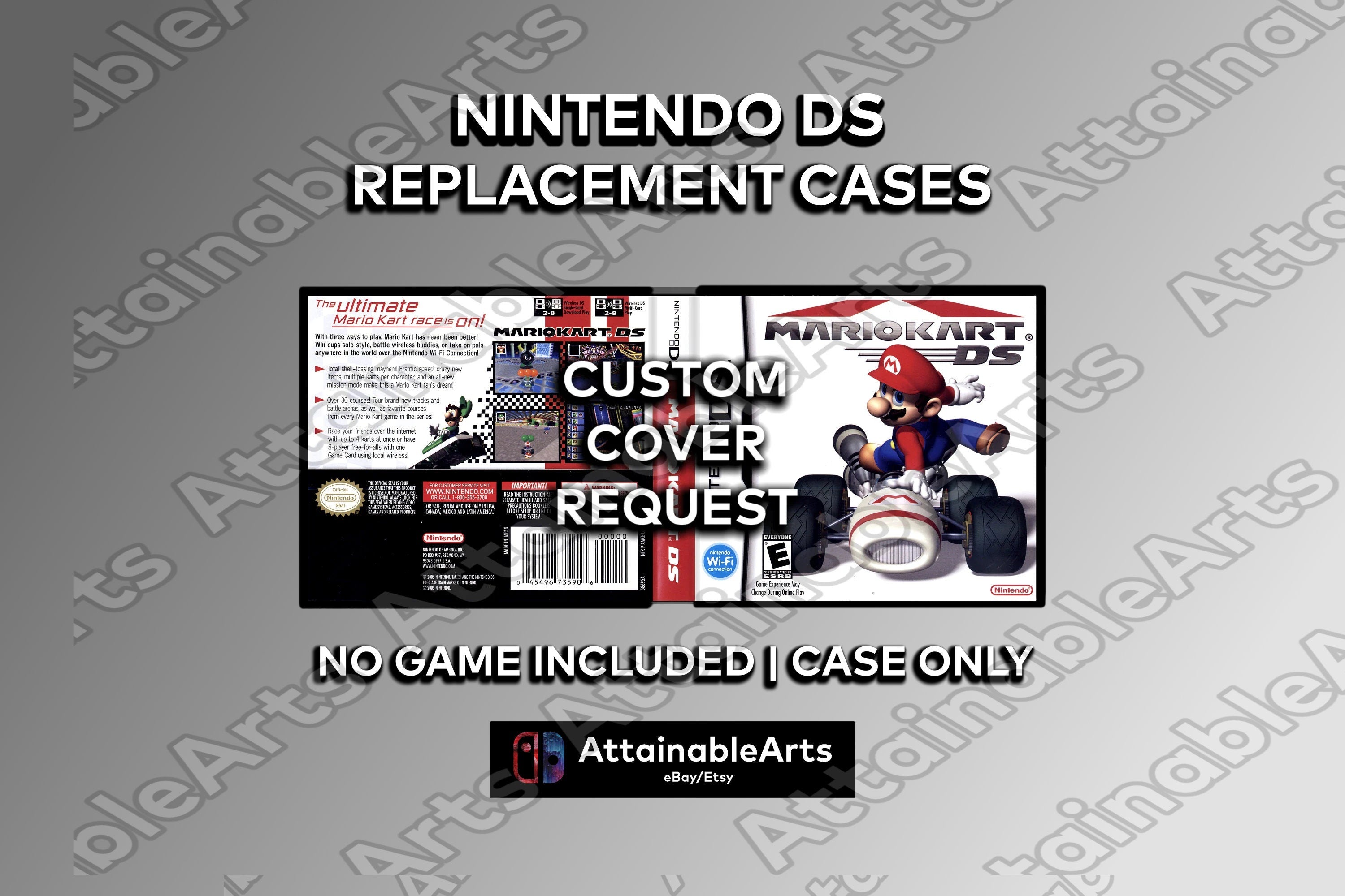 Retro Nintendo DS Game Cases | 100's of Game Covers Available! (Pokemon + more) | NDS Collector's Replacement Cases (etsy image id: 3877204981)