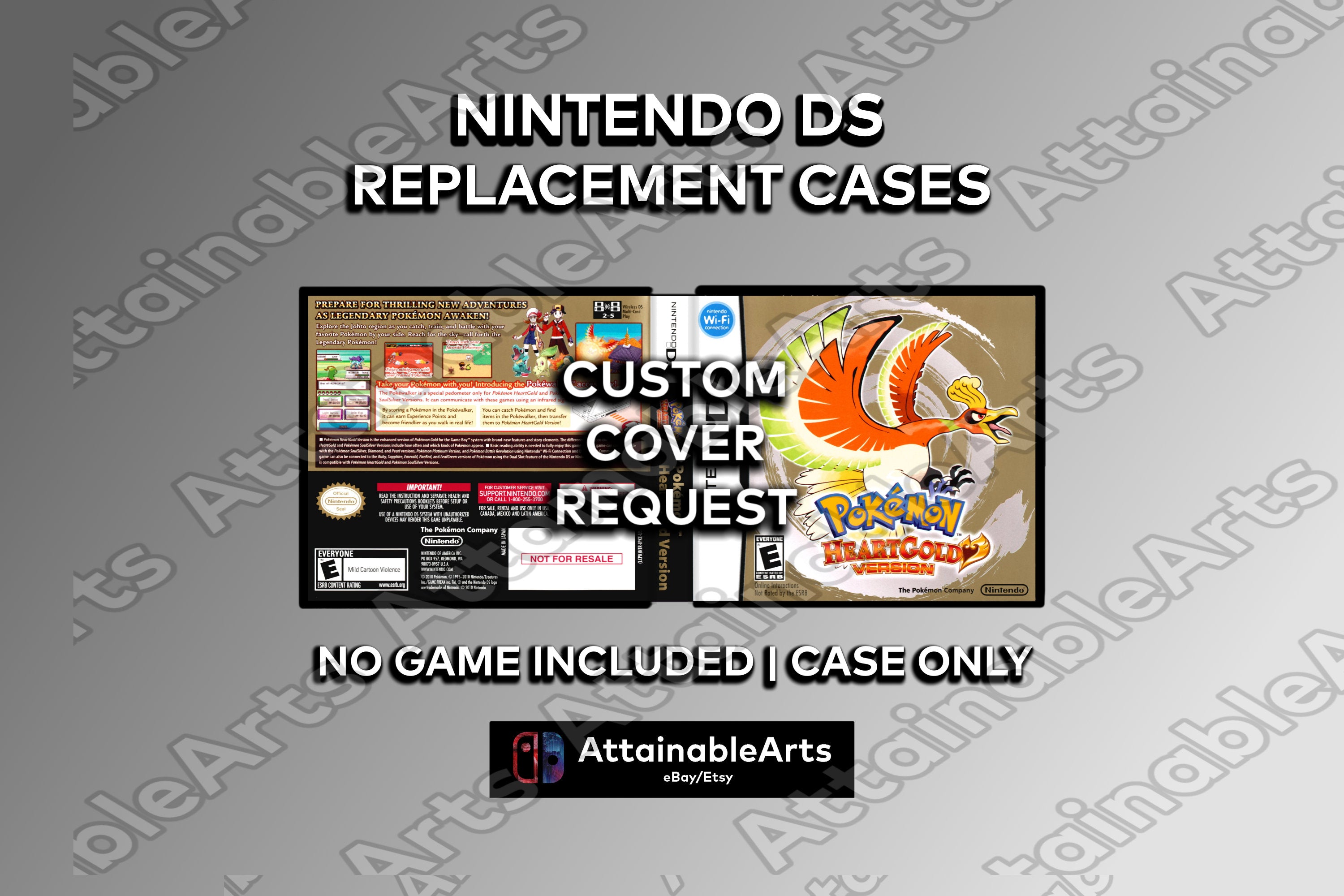 Retro Nintendo DS Game Cases | 100's of Game Covers Available! (Pokemon + more) | NDS Collector's Replacement Cases (etsy image id: 3877208239)