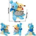 Pikachu's Legendary Adventure Collection - Pokemon Plushies - Pikachu with Latios Latias Lapras (etsy image id: 6273420136)