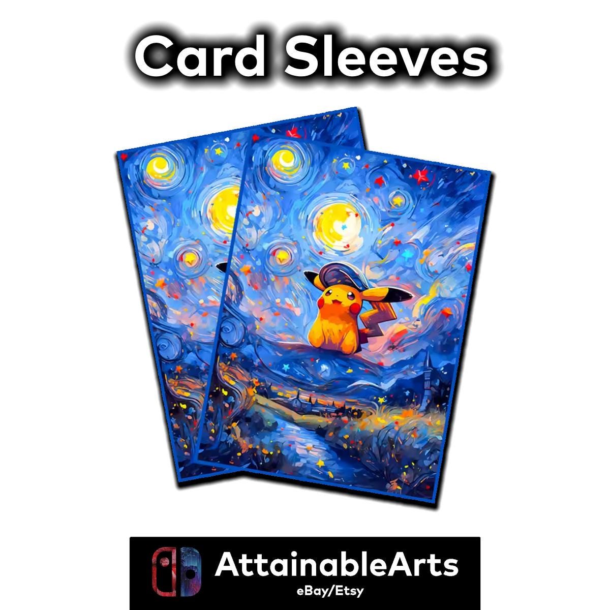 Card Sleeves - 60x Pokemon TCG Card Sleeves | Card Sleeves for Yu-Gi-Oh, Magic the Gathering, Pokemon | 66x91mm __etsy:6548804991
