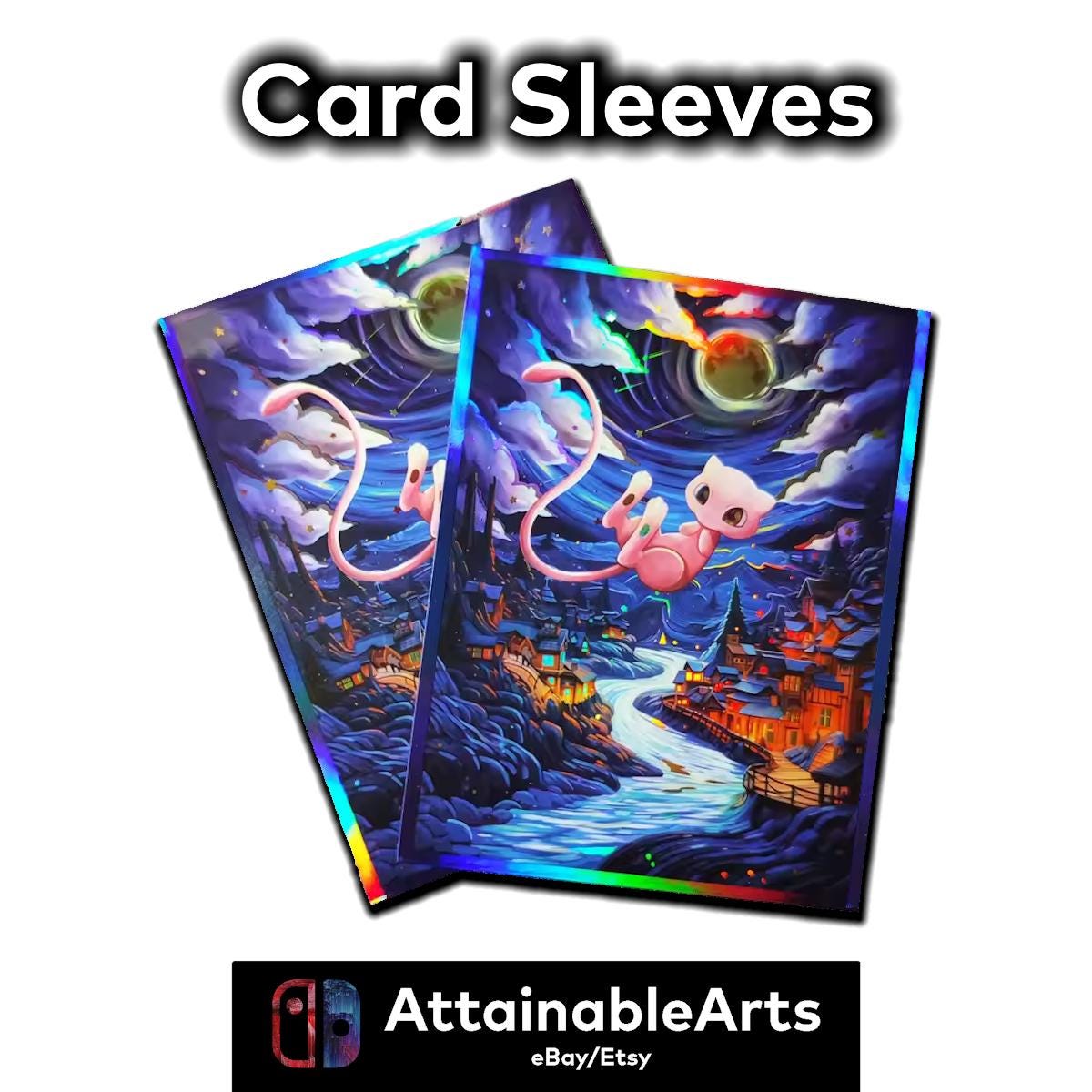 Card Sleeves - 60x Pokemon TCG Card Sleeves | Card Sleeves for Yu-Gi-Oh, Magic the Gathering, Pokemon | 66x91mm __etsy:6548804993
