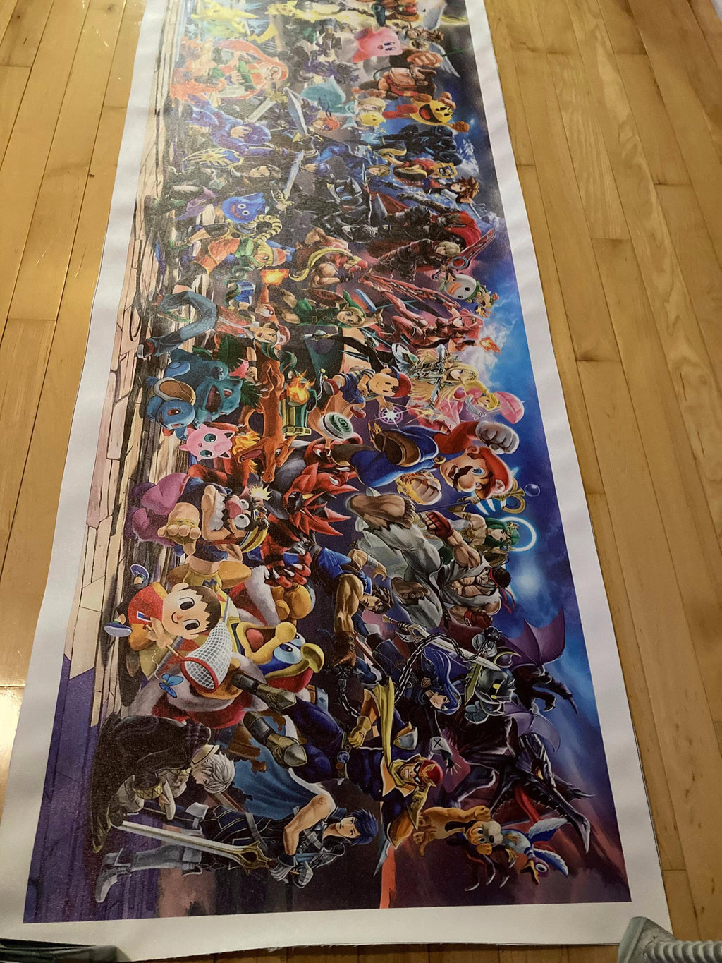Sora DLC Super Smash Bros Ultimate Mural - Everyone is here Mural - Canvas Print (etsy image id: 6566918632)