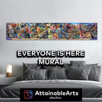 Sora DLC Super Smash Bros Ultimate Mural - Everyone is here Mural - Canvas Print (etsy image id: 6583406462)