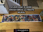 Sora DLC Super Smash Bros Ultimate Mural - Everyone is here Mural - Canvas Print (etsy image id: 6615048459)