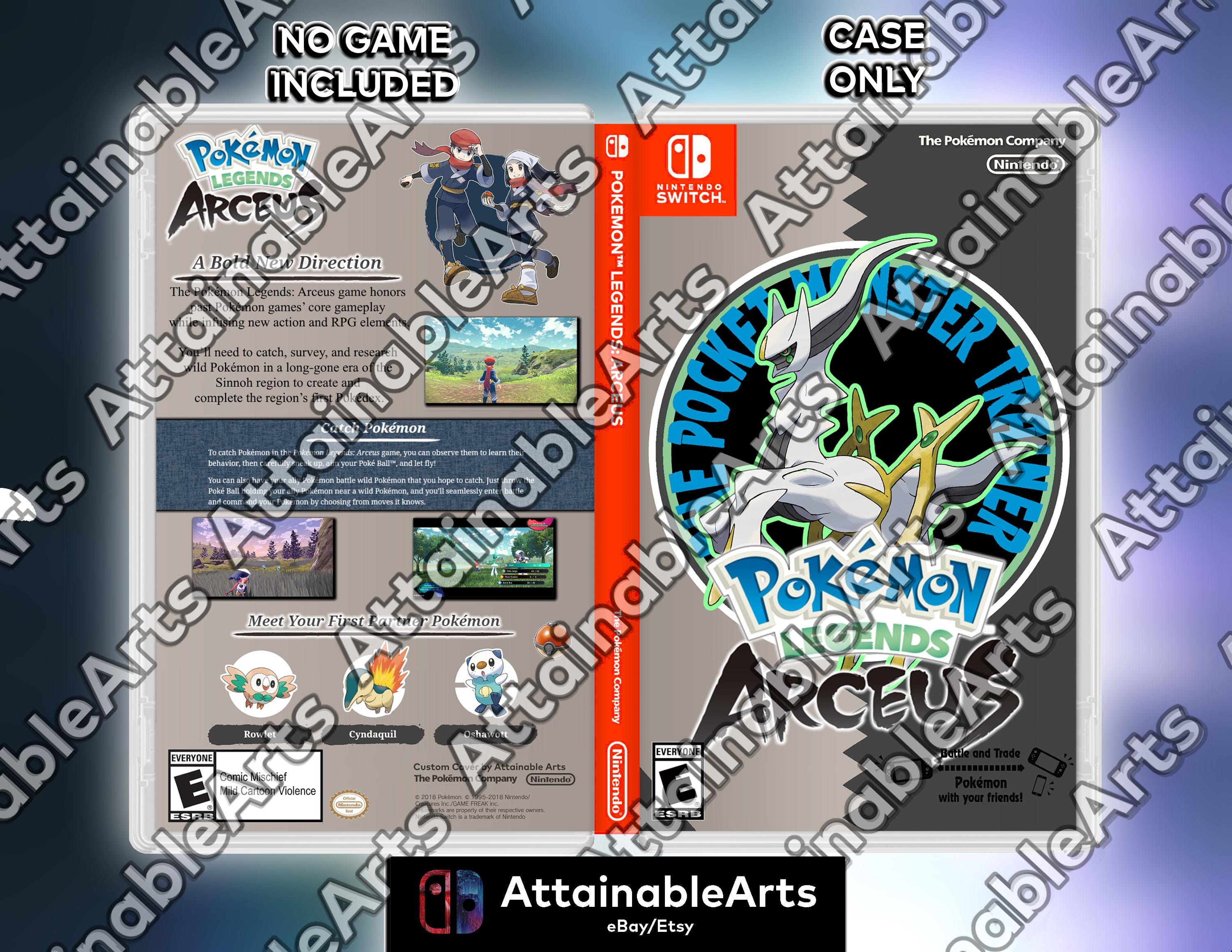 Pokémon Legends: Arceus - Custom Nintendo Switch Boxart with Physical Game Case (No Game Incl.) Pokemon Legends Arceus __etsy:7174084962
