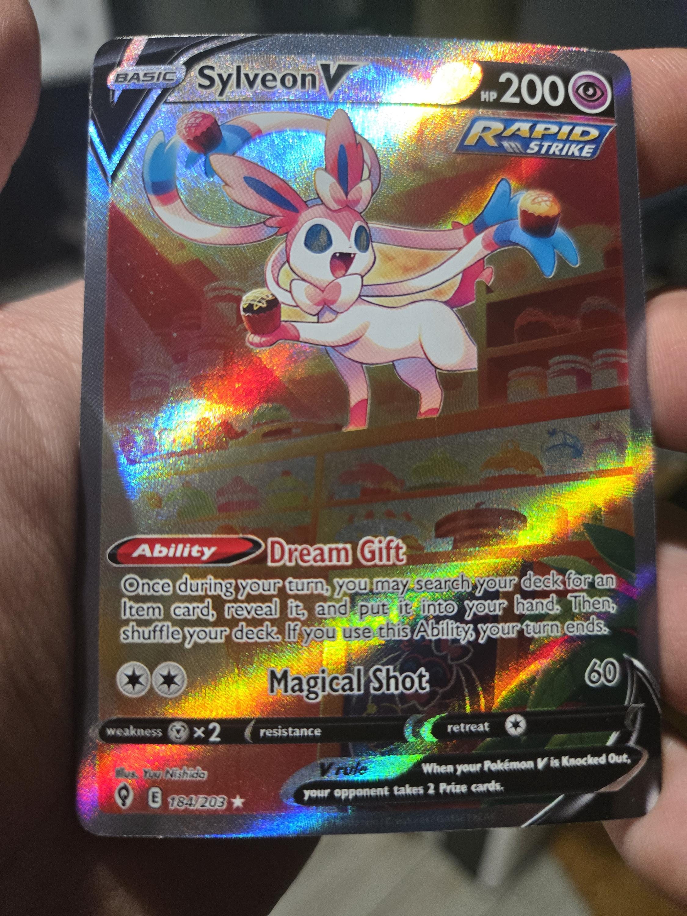Umbreon V 189/209 | Eeveelution V SWSH Era **Custom Proxy Cards** (etsy image id: 7349734710)