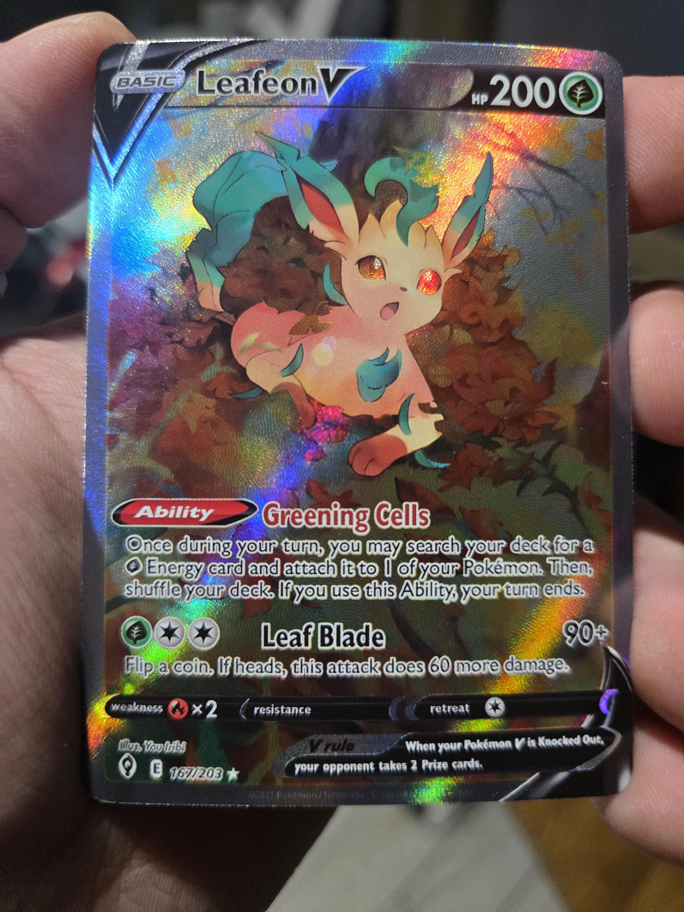 Umbreon V 189/209 | Eeveelution V SWSH Era **Custom Proxy Cards** (etsy image id: 7349734718)