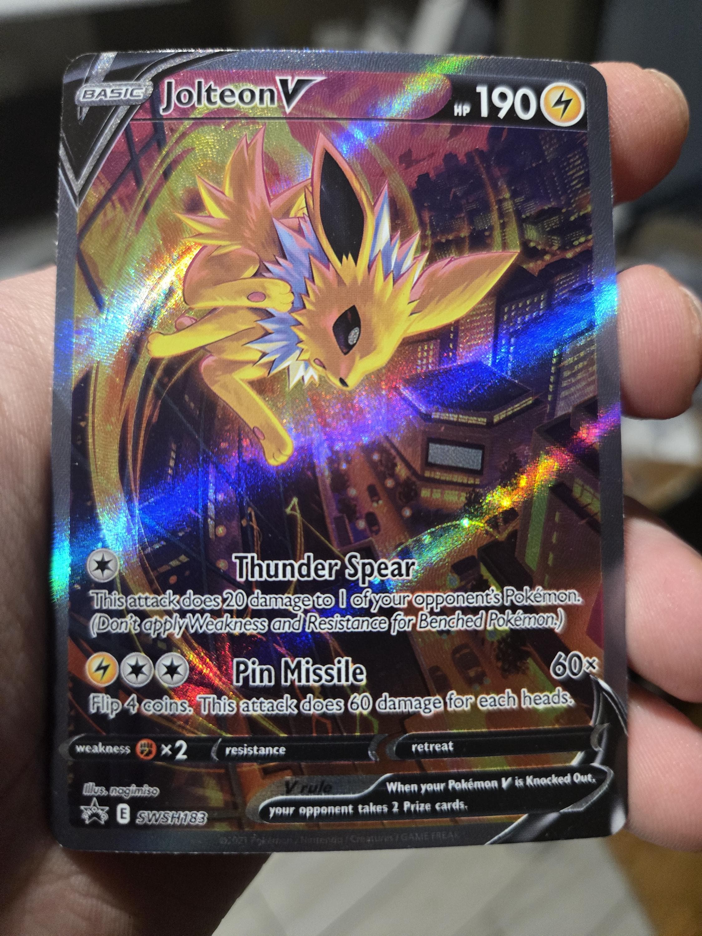 Umbreon V 189/209 | Eeveelution V SWSH Era **Custom Proxy Cards** (etsy image id: 7397662451)